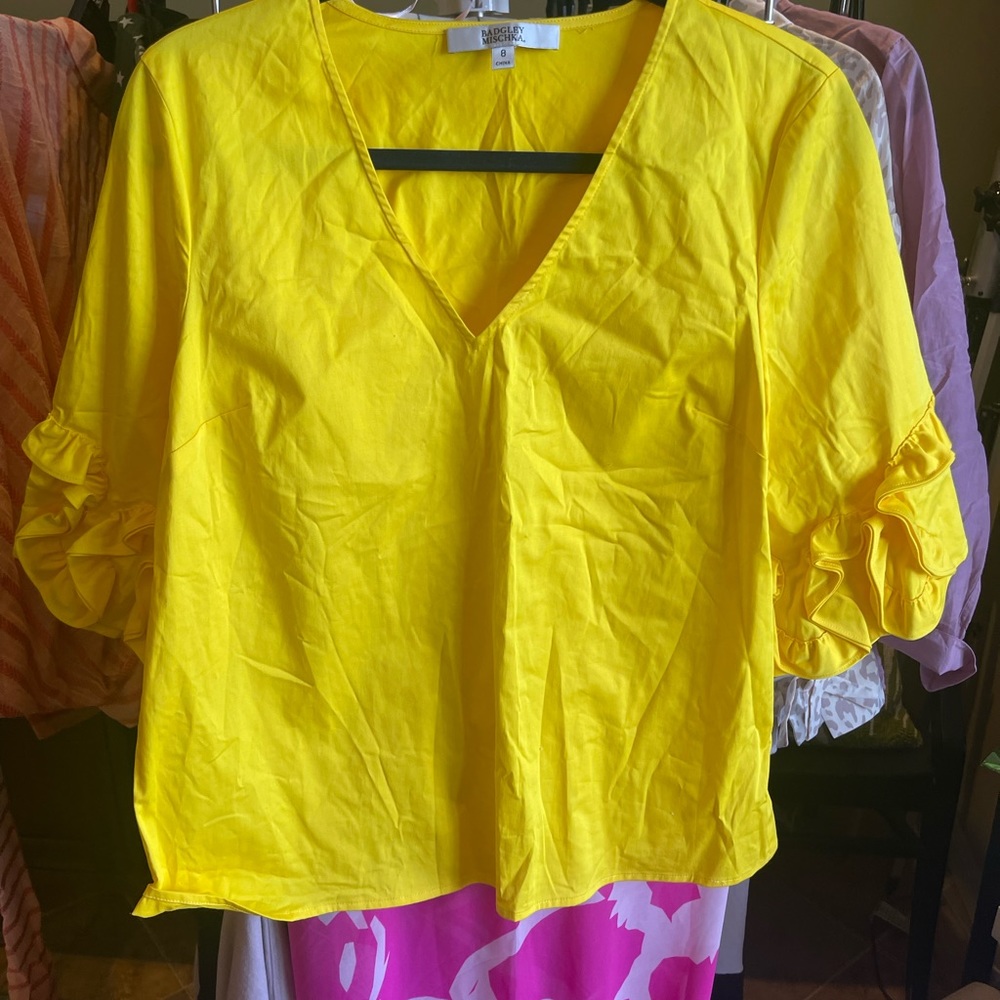 Badgley Mishka yellow top that matches lace and yellow pants I have listed